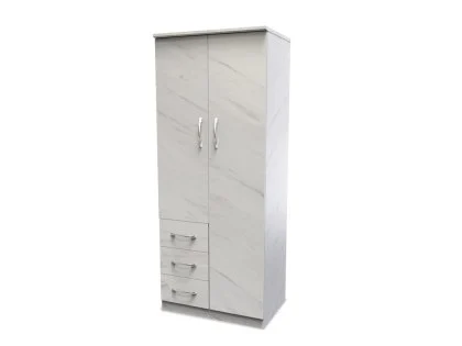 Welcome Avon 2ft6 2 Door 3 Drawer Double Wardrobe (Assembled)