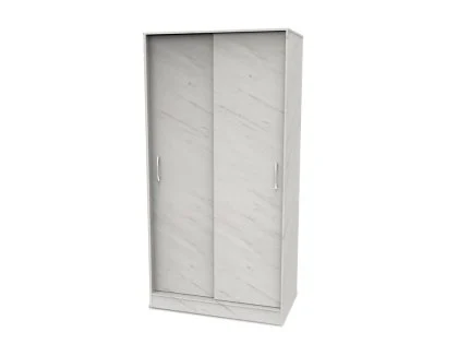 Welcome Avon Sliding Door Double Wardrobe (Part Assembled)