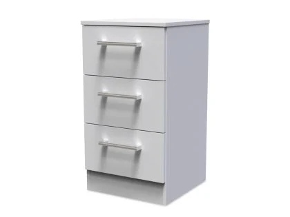 Welcome Devon 3 Drawer Bedside Table (Assembled)