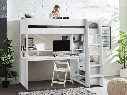 Julian Bowen Blaze 3ft Single White Wooden Gaming Bed Julian Bowen Blaze 3ft Single White Wooden Gaming Bed