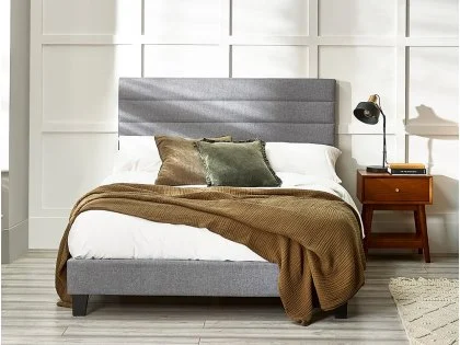 Julian Bowen Merida Grey Fabric Bed Frame Julian Bowen Merida Grey Fabric Bed Frame