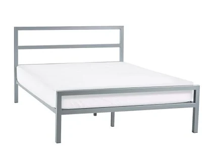 Julian Bowen Soto 4ft Small Double Silver Metal Bed Frame