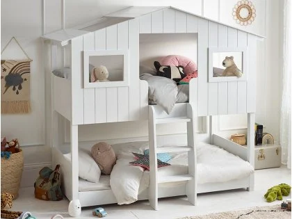 Julian Bowen Willow White Wooden Bunk Bed Frame Julian Bowen Willow White Wooden Bunk Bed Frame
