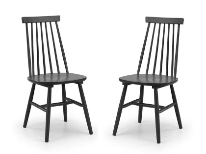 Julian Bowen Alassio Black Wooden Dining Chair