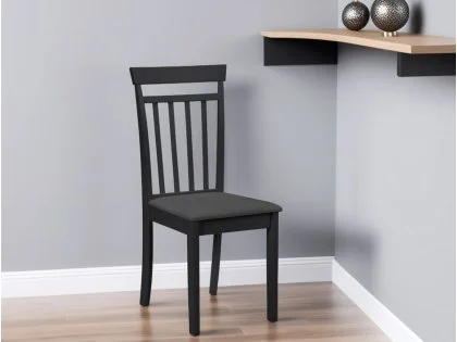 Julian Bowen Coast Black Wooden Dining Chair Julian Bowen Coast Black Wooden Dining Chair