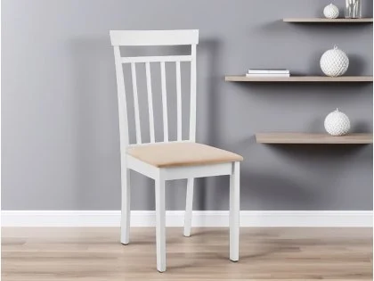 Julian Bowen Coast White Wooden Dining Chair Julian Bowen Coast White Wooden Dining Chair