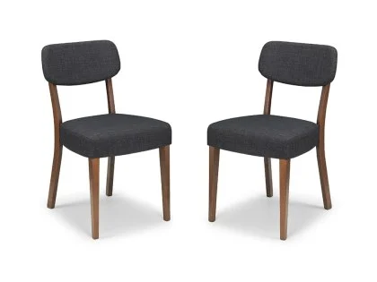 Julian Bowen Farringdon Set of 2 Walnut Dining Chairs