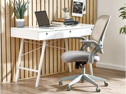 Julian Bowen Juno Grey Mesh Office Chair Julian Bowen Juno Grey Mesh Office Chair