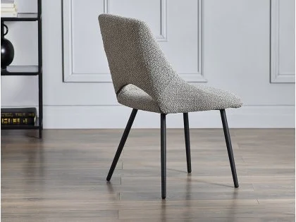 Julian Bowen Iris Grey Boucle Dining Chair