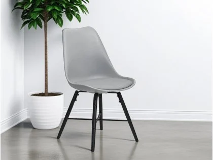 Julian Bowen Kari Grey Dining Chair Julian Bowen Kari Grey Dining Chair