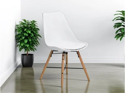 Julian Bowen Kari White Dining Chair Julian Bowen Kari White Dining Chair