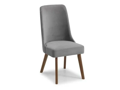 Julian Bowen Huxley Grey Chenille Dining Chair