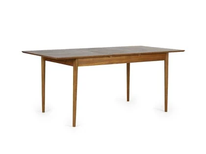 Julian Bowen Lowry 140cm Cherry Ash Extending 2 Drawer Dining Table