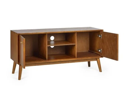 Julian Bowen Lowry Cherry Ash 2 Door TV Cabinet