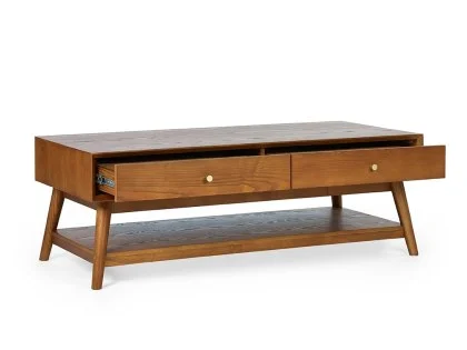 Julian Bowen Lowry Cherry Ash 4 Drawer Coffee Table