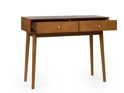 Julian Bowen Lowry Cherry Ash 2 Drawer Desk