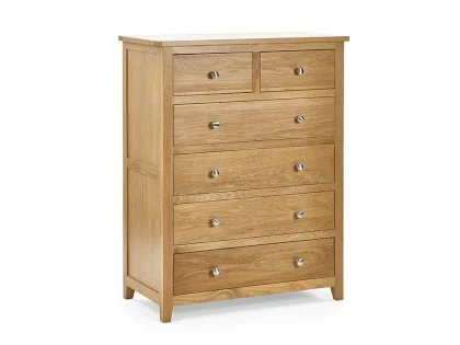 Julian Bowen Mallory Oak 4+2 Drawer Chest of Drawers