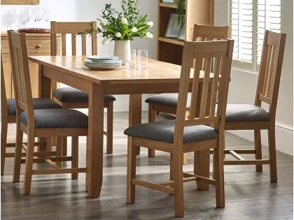 Julian Bowen Mallory Oak Dining Chair