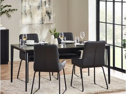 Julian Bowen Miami 120cm Slate Grey Dining Table