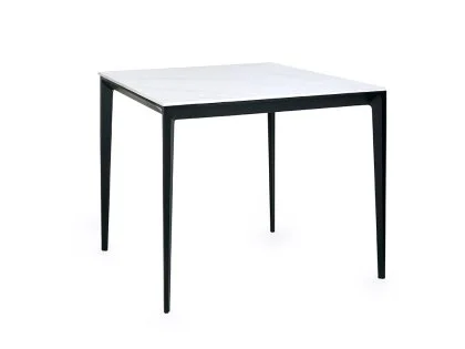 Julian Bowen Miami 80cm White Marble Dining Table