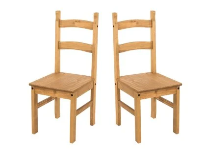 Core Corona Pine Set of 2 Solid Pine Chairs