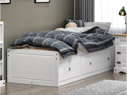 Core Corona White Wooden Cabin Bed Frame Core Corona White Wooden Cabin Bed Frame
