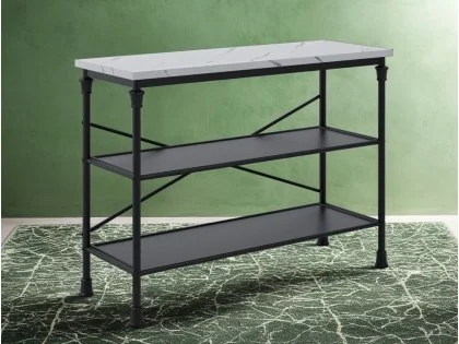 LPD Fairmont Marble Effect Console Table LPD Fairmont Marble Effect Console Table