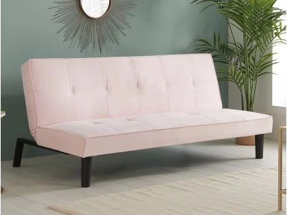 Birlea Aurora Pink Velvet Sofa Bed Birlea Aurora Pink Velvet Sofa Bed