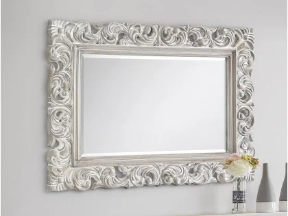 Julian Bowen Baroque Distress Effect Wall Mirror Julian Bowen Baroque Distress Effect Wall Mirror