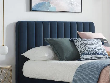 Birlea Beauly 4ft6 Double Blue Velvet Fabric Bed Frame