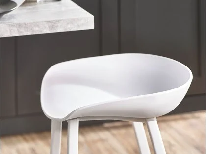 Julian Bowen Renzo White Bar Stool