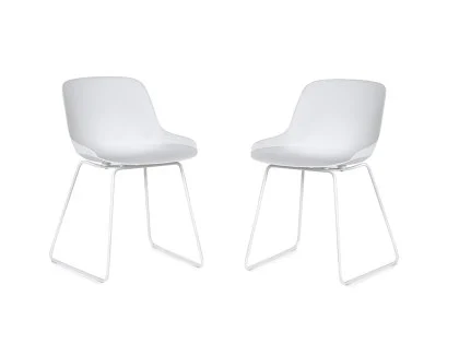 Julian Bowen Rocco White Plastic Dining Chair