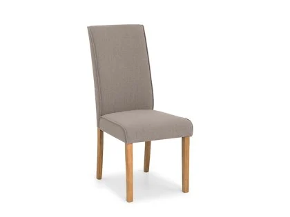 Julian Bowen Seville Taupe Fabric Dining Chair