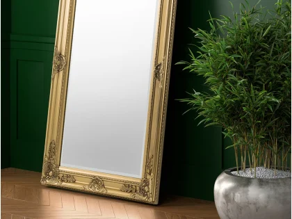 Julian Bowen Palais Gold Effect Lean-To Mirror