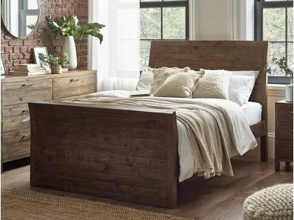 ASC Hatton Reclaimed Pine Wooden Bed Frame ASC Hatton Reclaimed Pine Wooden Bed Frame