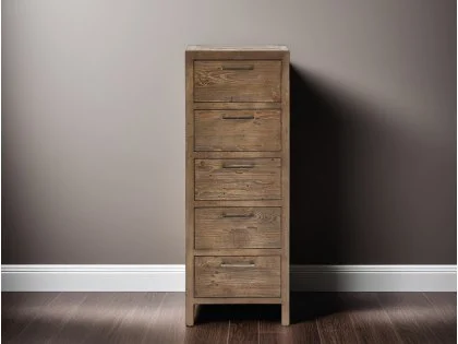 ASC Hatton Reclaimed Pine 5 Drawer Tall Chest of Drawers (Assembled) ASC Hatton Reclaimed Pine 5 Drawer Tall Chest of Drawers (Assembled)