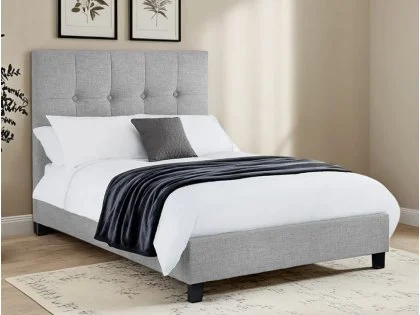 Julian Bowen Sorrento Light Grey Fabric Bed Frame Julian Bowen Sorrento Light Grey Fabric Bed Frame
