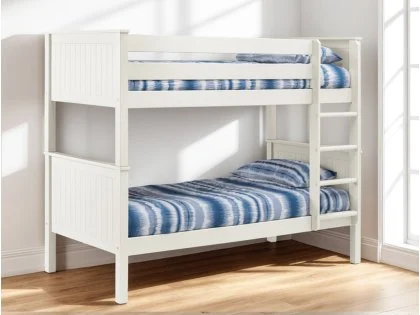 Julian Bowen Maine Surf White Wooden Bunk Bed Frame Julian Bowen Maine Surf White Wooden Bunk Bed Frame