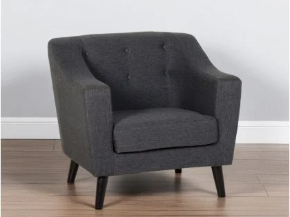 Seconique Ashley Grey Fabric Armchair Seconique Ashley Grey Fabric Armchair