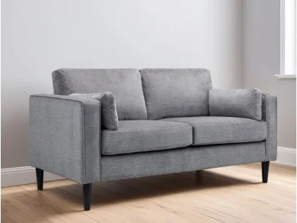 Julian Bowen Hayward Grey Chenille 2 Seater Sofa Julian Bowen Hayward Grey Chenille 2 Seater Sofa