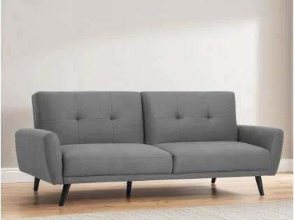 Julian Bowen Monza Grey Linen Sofa Bed Julian Bowen Monza Grey Linen Sofa Bed