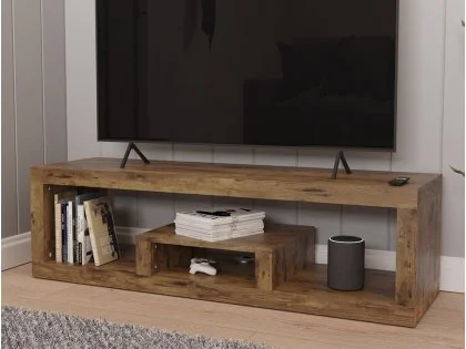 GFW Jakarta Mango Wood Effect Low TV Unit GFW Jakarta Mango Wood Effect Low TV Unit