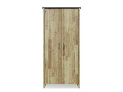 GFW Cascina Oak and Grey 2 Door Wardrobe