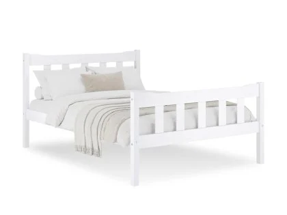 LPD Havana 5ft King Size White Wooden Bed Frame