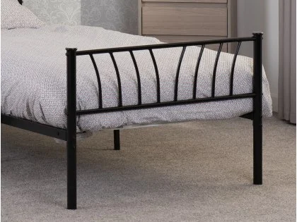 Seconique Harlow 3ft Single Black Metal Bed Frame