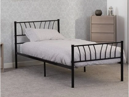 Seconique Harlow Black Metal Bed Frame Seconique Harlow Black Metal Bed Frame