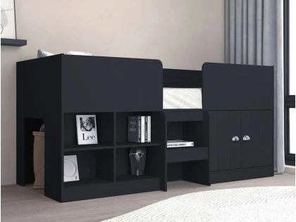 Seconique Orlando Dark Grey Wooden Low Sleeper Bed Frame Seconique Orlando Dark Grey Wooden Low Sleeper Bed Frame