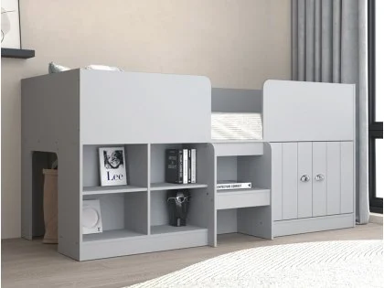 Seconique Orlando Dove Grey Wooden Low Sleeper Bed Frame Seconique Orlando Dove Grey Wooden Low Sleeper Bed Frame