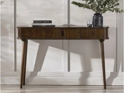 Julian Bowen Arya Dark Oak Storage Console Table Julian Bowen Arya Dark Oak Storage Console Table