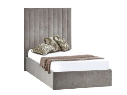 Julian Bowen Eloise 3ft Single Grey Fabric Bed in a Box